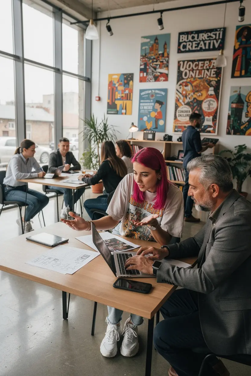 Tineri implicați în proiecte de dezvoltare locală.